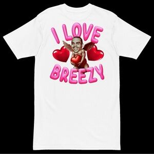 Breezy White Graphic cotton T-Shirt